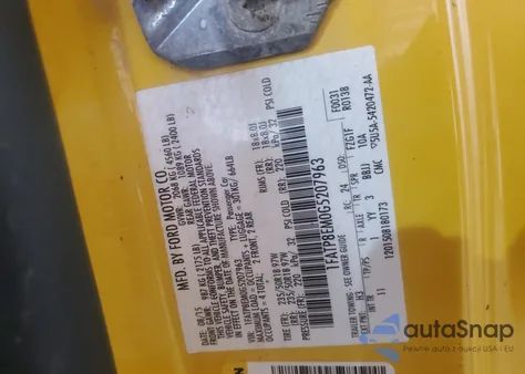 2016 Ford Mustang из США, поврежденный, VIN 1FATP8EM0G5207963